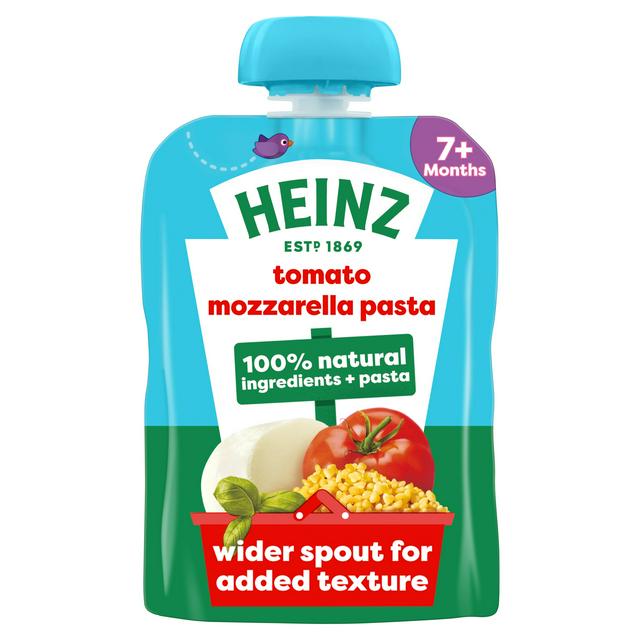 Heinz Tomato Mozzarella Pasta Shapes Baby Food Pouch 7+ Months 130g - gallery image 1