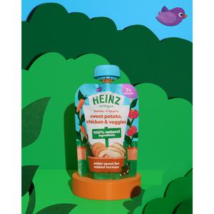Heinz Sweet Potato, Chicken & Veggies Pouch Baby Food 7+ Months 130g - gallery image 3
