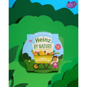 Heinz By Nature Veggies, Pork & Mango Baby Food Tray 12+ Months 200g - gallery image 2