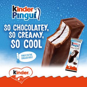 Kinder Pingui Milk & Chocolate Chilled Treat 4 x 30g - gallery image 2