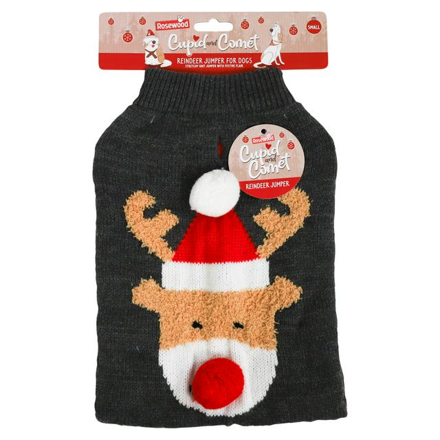 Rosewood Cupid & Comet Reindeer Jumper for Small Dogs - gallery image 1