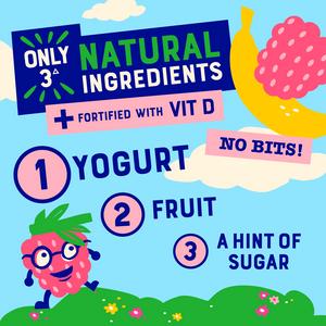 Onken Kids 4 x Raspberry & Banana Yogurt 90g - gallery image 2