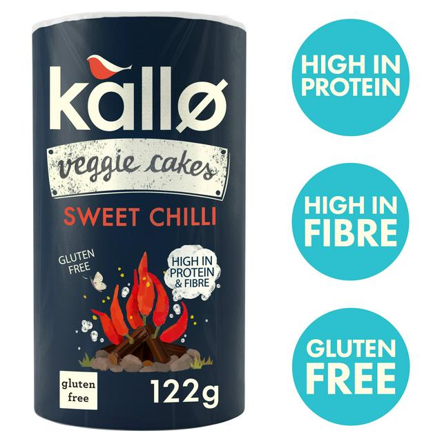 Kallo 122g Lentil & Pea Sweet Chilli Veggie Cakes - gallery image 1