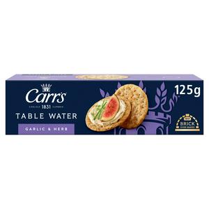 Carr's Table Water Roasted Garlic & Herbs 125g