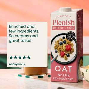 Plenish 1L Chilled Dairy Free Oat Calcium & Fibre Drink - gallery image 6