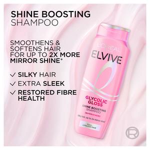 L'Oréal Paris Elvive Glycolic Gloss Shine Boosting Shampoo for Dull Hair 400ml - gallery image 2