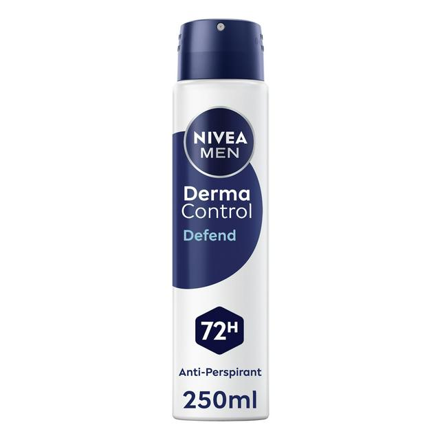 Nivea Men 250ml 72h Derma Control Defend Antiperspirant Deodorant Spray - gallery image 1