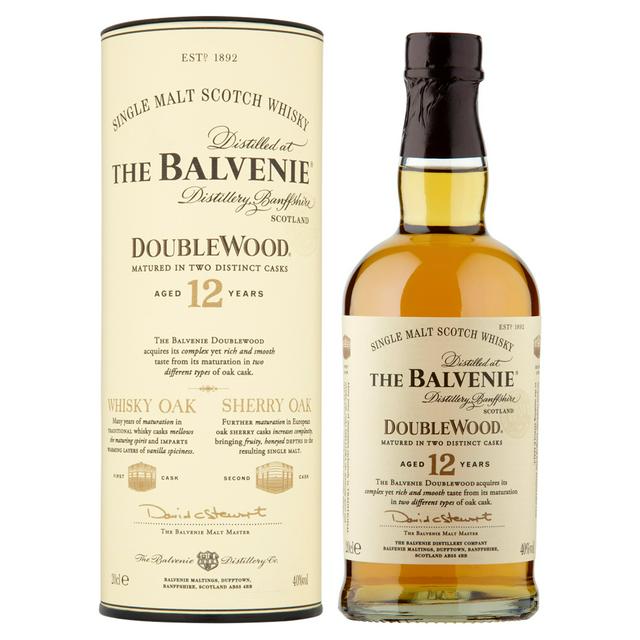 The Balvenie Double Wood Aged 12 Years Single Malt Scotch Whisky 20cl - gallery image 1