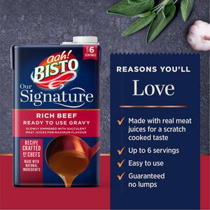 Bisto Signature Rich Beef Ready to Use Gravy 500ml - gallery image 2