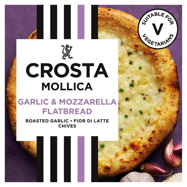 Crosta Mollica Garlic & Mozzarella Sourdough Flatbread 229g - gallery image 1