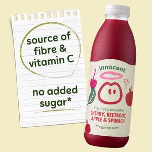 Innocent Cherry, Beetroot, Apple & Spinach Smoothie 750ml - gallery image 3