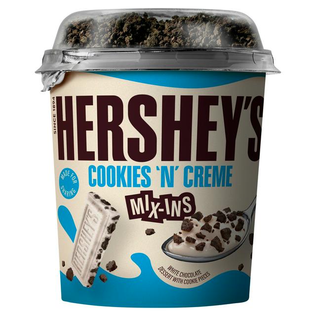 Hershey's 330g Cookies N Creme Mix Ins White Chocolate Dessert with Cookie Pieces - gallery image 1