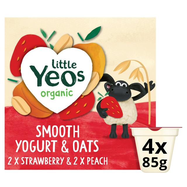 Yeo Valley Organic Little Yeos  Yog Oat Pots 4X85g