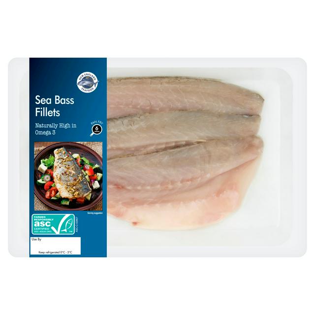 New England Seafood 210g Sea Bass Fillets