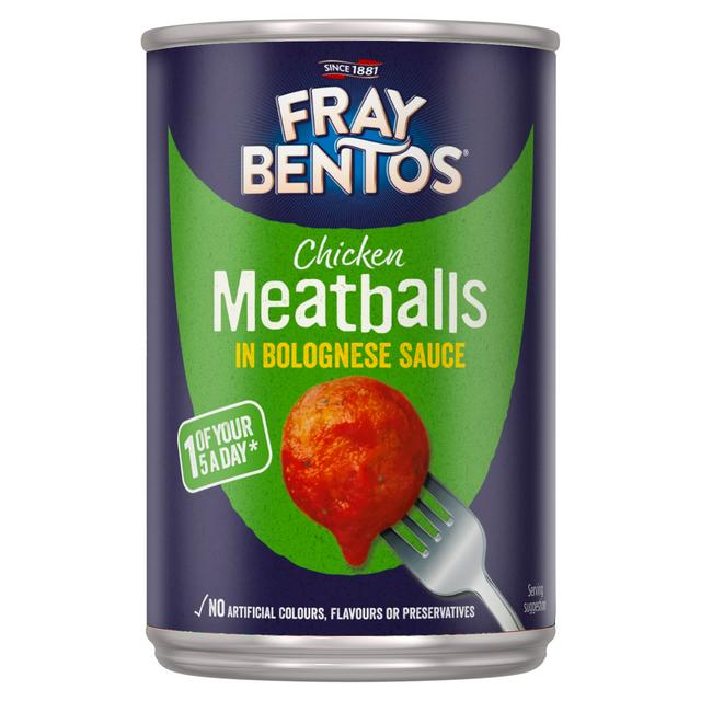 Fray Bentos meatballs in bolognese sauce