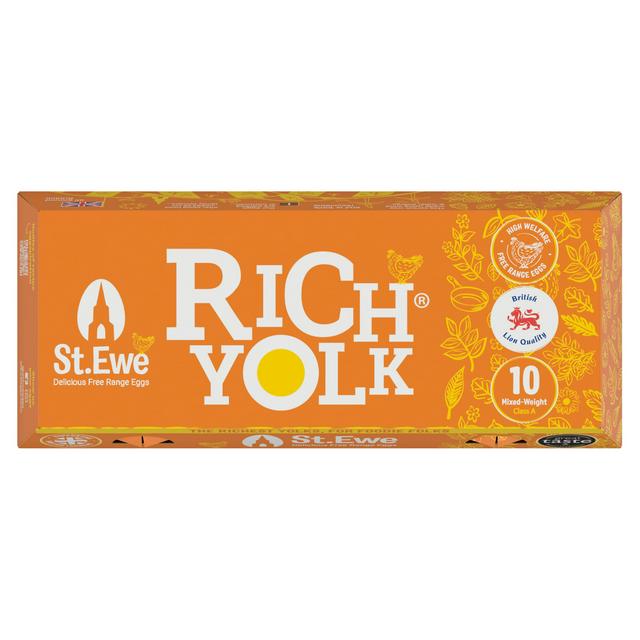 St. Ewe Rich Yolk Free Range Eggs x10 - gallery image 1