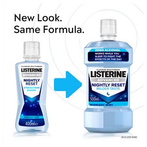 Listerine Advanced Nightly Reset Zero Alcohol Mouthwash 500ml - gallery image 2