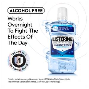 Listerine Advanced Nightly Reset Zero Alcohol Mouthwash 500ml - gallery image 3