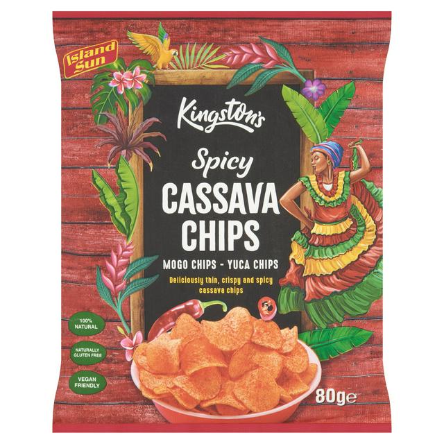 Kingston's Spicy Cassava Chips 80g - gallery image 1