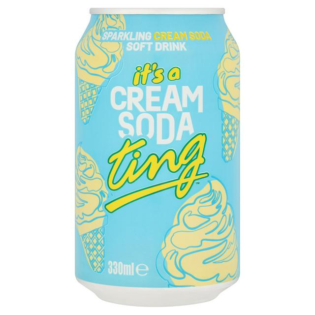 Ting Sparkling Cream Soda Soft Drink 330ml - gallery image 1