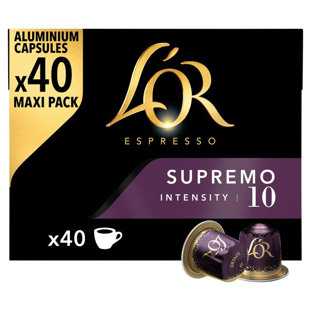 L'Or Espresso Supremo Coffee Pods x 40 Intensity 10 208g