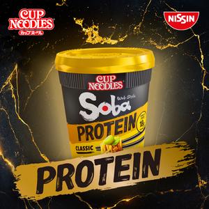 Nissin Soba Protein Classic Instant Wok Style Noodles Pot 92g - gallery image 2