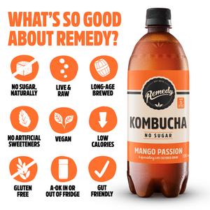 Remedy Kombucha Mango Passion 700ml - gallery image 2