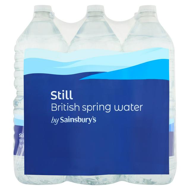 Sainsburys Still British Spring Water 6 x 2L
