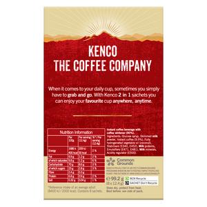 Kenco 2 In 1 Smooth White Instant Coffee Sachets x8 - gallery image 2