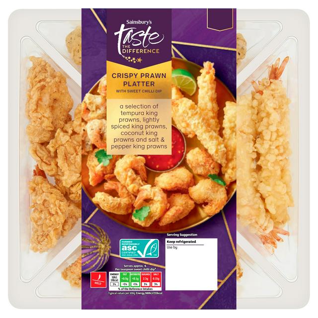 Sainsbury's Coated Prawn Platter with Sweet Chilli Dip, Taste the Difference - gallery image 1