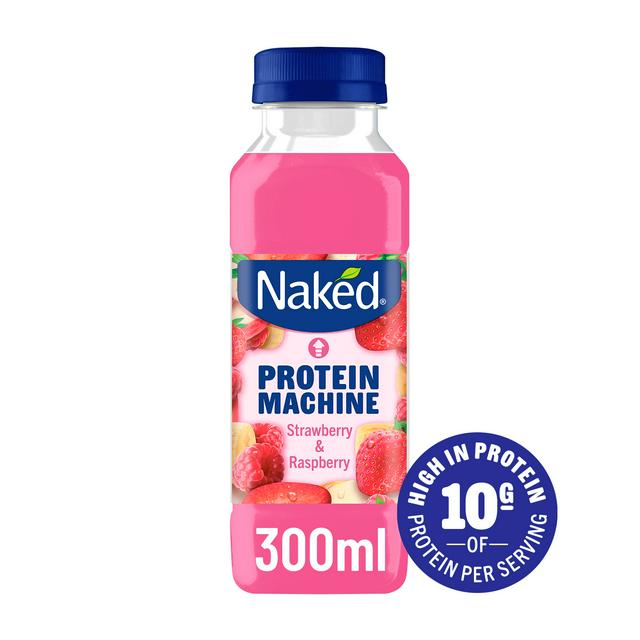 Naked Protein Machine +Vitamins Smoothie Strawberry & Raspberry 300ml