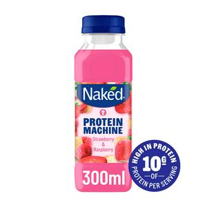 Naked Protein Machine Strawberry & Raspberry Smoothie 300ml