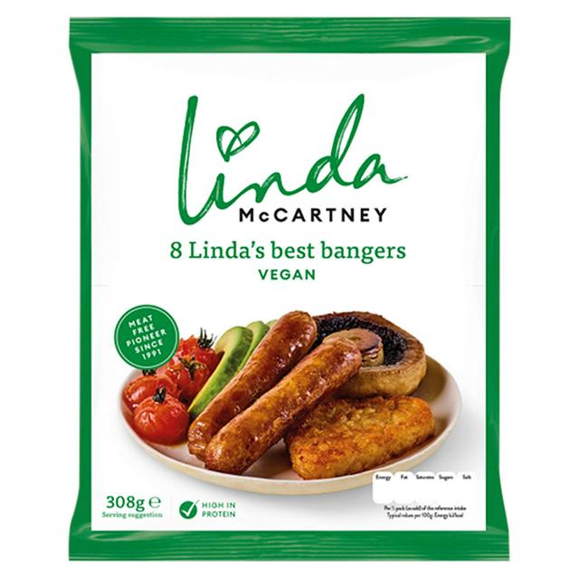 Linda McCartney's Linda's Best Bangers Vegan x8 304g