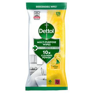 Dettol Citrus Zest Multi Purpose Wipes x126