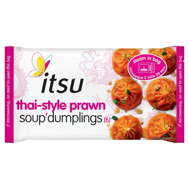 itsu 6 x Thai Prawn Soup Dumplings 168g - gallery image 1