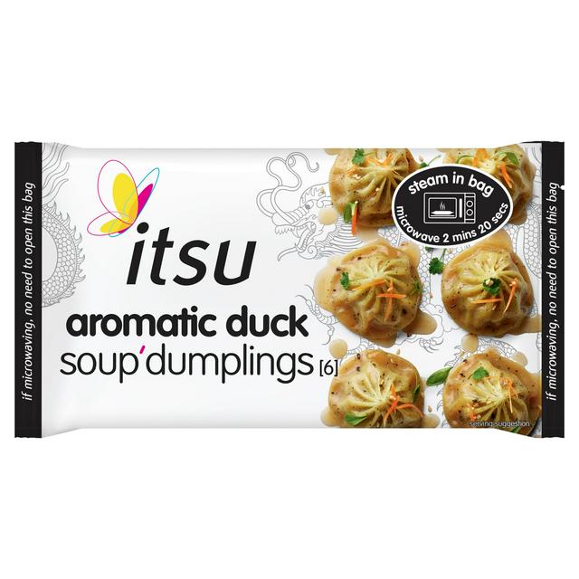 itsu 6 x Aromatic Duck Soup Dumplings 168g - gallery image 1