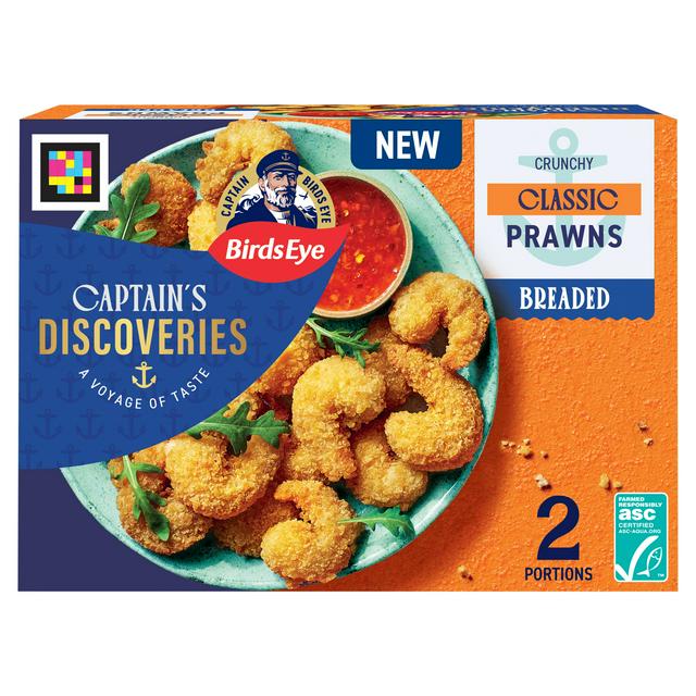 Birds Eye Captain's Discoveries Crunchy Classic Prawns Breaded 250g - gallery image 1