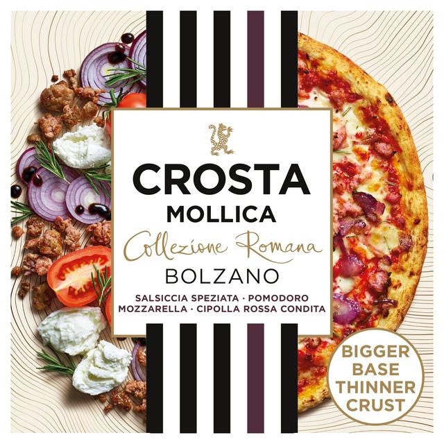 TESCO Crosta Mollica Collezione Romana Bolzano Pizza - Salsiccia & Red Onion 491g