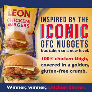 LEON Chicken Thigh Burgers 460g - gallery image 3