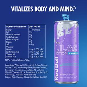 Red Bull Energy Drink Sugar Free Grapefruit & Blossom, Lilac Edition 4 x 250ml - gallery image 3