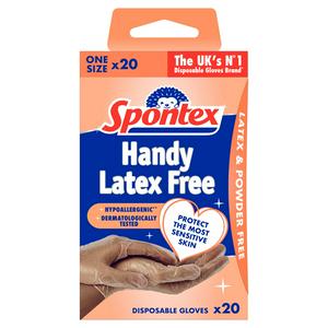 Spontex Handy Latex Free Disposable Gloves x20