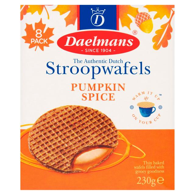 Daelmans 8 x Pumpkin Spice Stroopwafels 230g - gallery image 1
