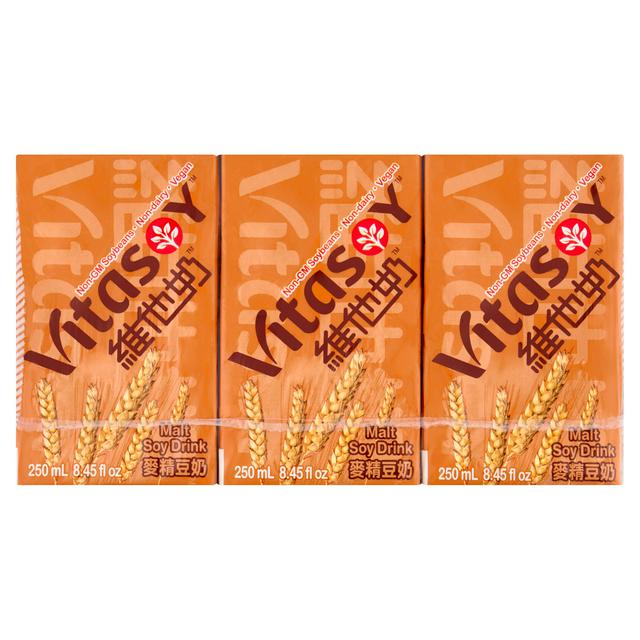 Vitasoy 6 x 250ml Malt Soy Drink - gallery image 1