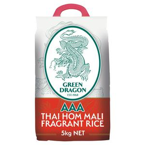 Green Dragon AAA Thai Hom Mali Fragrant Jasmine Rice 5kg