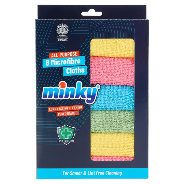 Minky All Purpose Microfibre Cloths x6 - gallery image 1