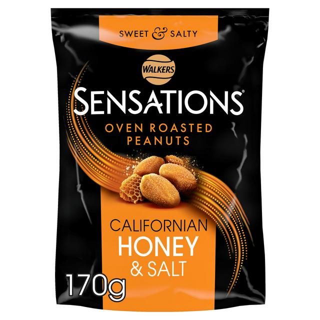 Walkers Sensations Californian Honey & Salt Roasted Peanuts Sharing Bag 170g - gallery image 1