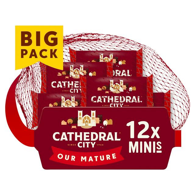 Cathedral City 12 x 20g Mini Mature Cheddar Cheese - gallery image 1