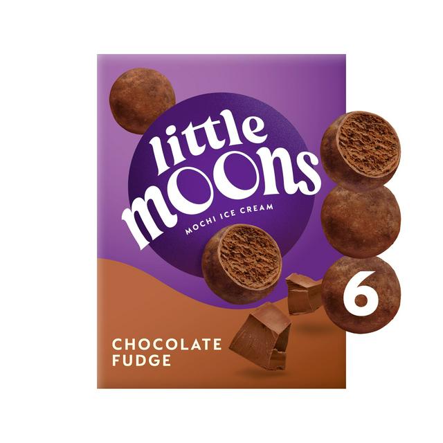 Little Moons Chocolate Fudge Mochi Ice Cream 6 x 30g - gallery image 1