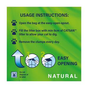 Catsan Natural 100% Biodegradable Clumping Odour Control Cat Litter 8L - gallery image 4