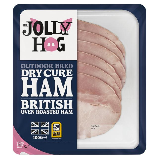 The Jolly Hog British Dry Cure Roasted Ham 100g - gallery image 1